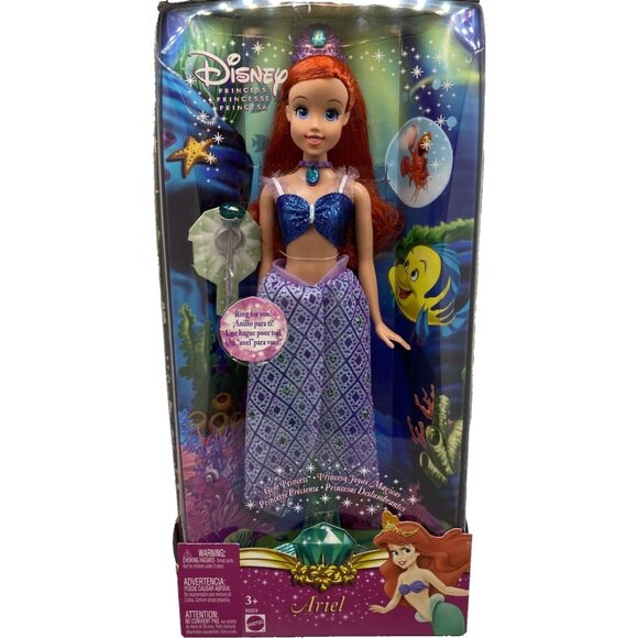 Disney Gem Princess Ariel The Little Mermaid Fashion Doll 12 Inch Tiara Scepter - Picture 1 of 15